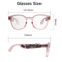 Lunettes intelligentes de traduction en temps réel avec IA, caméra 8MP, commande vocale ChatGPT, Wi-Fi 6, appels Bluetooth, lecture de musique, réunions d'affaires