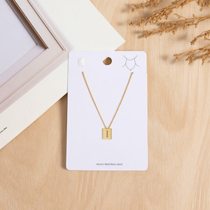 Collana in Acciaio Inossidabile con Lettera I, Ciondolo 12x14cm, Gioielli alla Moda - Product Image 2