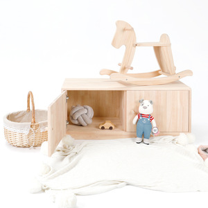 Armoire de plancher en bois massif pour le stockage de la chambre des enfants porte plate avec <span class=keywords><strong>baie</strong></span> <span class=keywords><strong>vitrée</strong></span> TV peut être utilisé pour le stockage des aliments - Product Image 3