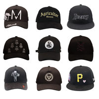 Casquettes de baseball 5 panneaux à fermeture snapback, thème religieux, OEM/ODM, sportives, ajustables, pour événements professionnels et religieux, broderie croix de Jésus