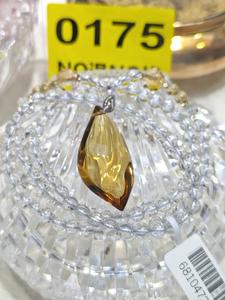 Collier pendentif en citrine de Madère de qualité AAA naturelle, découpé et imprimé, cristal de citrine, pierre de succès, bijoux de mode pour femmes - Product Image 2