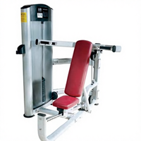 ST-4053 Appareil de musculation en acier à assise pour press à la poitrine et aux épaules, à charges par broches et plaques, pour la musculation et l'exercice des jambes