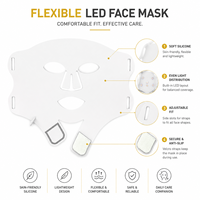 Masque LED à lumière rouge SUNGLOR SGMSKPT, design portable et rechargeable, équipement de bien-être pour usage domestique, fournisseur OEM ODM