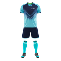 Kustom desain Anda sendiri poliester hitam merah garis Logo Bintang versi Palyer seragam sepak bola Jersey sepak bola lengan pendek untuk pria