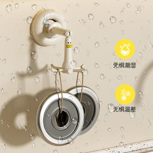 Support mural amovible en forme de canard avec ventouse et design rotatif pour ustensiles de cuisine, idéal pour spatules et cuillères - Product Image 2