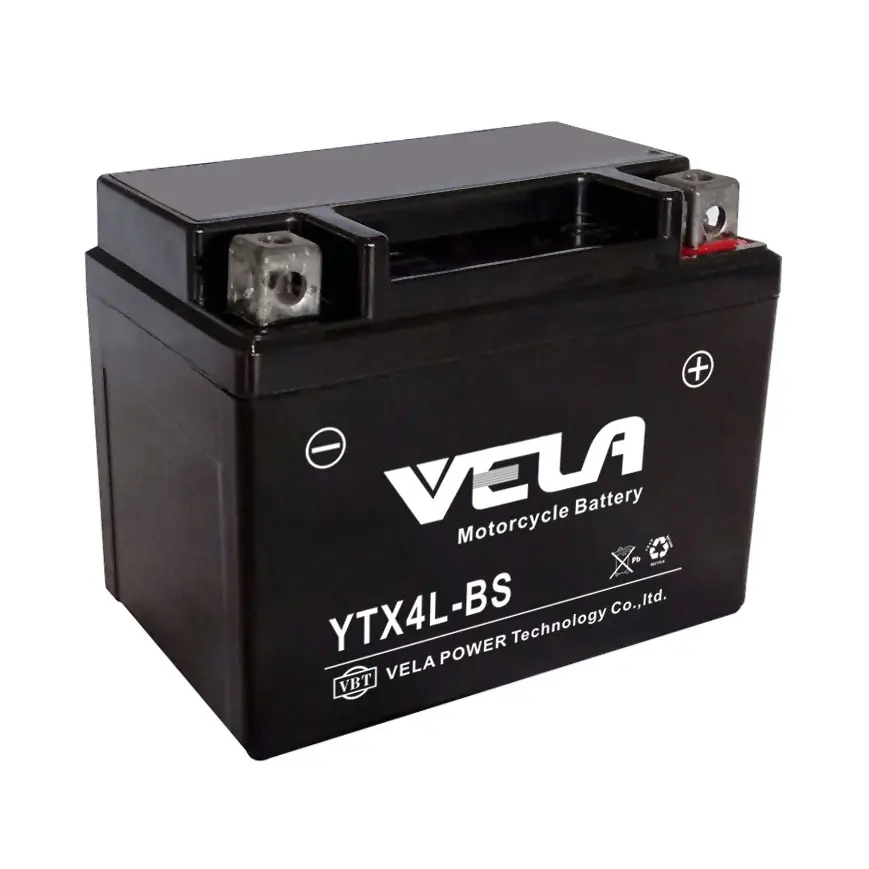 YT4L/YTX4L/GTX4L-BS/GT4L高性能12v4ahバイクバッテリー