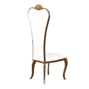 Chaise de mariage empilable moderne en acier inoxydable doré pour événements et locations - Product Image 6