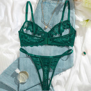 Sous-vêtements érotiques pour <span class=keywords><strong>femmes</strong></span>, dentelle d'abstinence, ajourés, révélant la poitrine, sous-vêtements sexy, ensemble deux pièces <span class=keywords><strong>de</strong></span> sous-vêtements érotiques haut <span class=keywords><strong>de</strong></span> gamme - Product Image 2