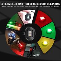 Lampe de signalisation d'avertissement de moto étanche IP68 7 couleurs feux clignotants pour véhicule Drones avion UAV lampes de navigation nocturne