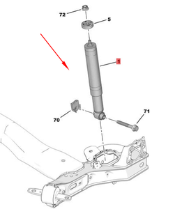 <span class=keywords><strong>Amortisseur</strong></span> 9825548480 pour Peugeot 207CC 208 Citroën <span class=keywords><strong>DS3</strong></span> Pièces automobiles - Product Image 2