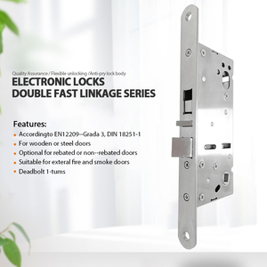 Tiêu Chuẩn Điện Tử Lửa Đánh Giá Mộng Thép Không Gỉ Chốt Cửa Dealbolt Khóa Xi Lanh - Product Image 2