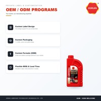 Huile moteur pour moto JORUN CRYSTAL 100 4T API SF Hydrocracked, vente en gros, directement de l'usine, étiquette privée OEM 1L