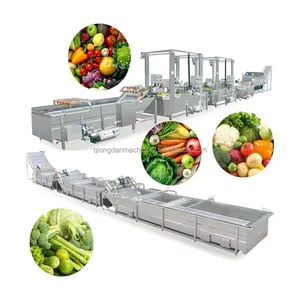 Vegetable Salad Production Line Vegetable Processing Lines Salad Cutting Washing Drying Line