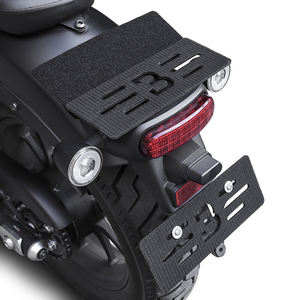 Portador <span class=keywords><strong>de</strong></span> placa <span class=keywords><strong>de</strong></span> matrícula <span class=keywords><strong>de</strong></span> motocicleta al por mayor sin marco trasero con cinta adhesiva fuerte para una colocación segura - Product Image 4