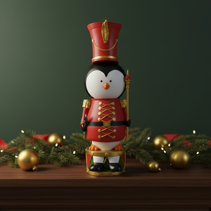 รูปปั้นเพนกวิน<span class=keywords><strong>ทหาร</strong></span>เรซิ่นขนาดใหญ่สำหรับตกแต่งคริสต์มาสทั้งในร่มและกลางแจ้ง - Product Image 2