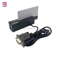 Lector de Tarjetas de Datos Portátil FUWEI Mini 123 Tracks, USB/RS485/RS232/TTL, Instalación Externa Magnética, MSR90, Compatible con Windows, ABS