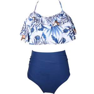 Odm Fille Sports Plongée Profonde Natation Taille Haute Brésilienne Sexy Femmes Deux Maillot de Bain Bikini Ensemble 2 Pièces Filles Maillots de Bain - Product Image 1