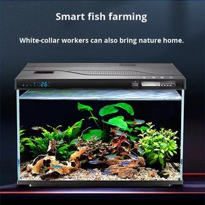 <span class=keywords><strong>Aquarium</strong></span> de bureau intelligent tout-en-un, contrôle par application, éclairage LED à spectre complet, filtration professionnelle multi-étages, 28L - Product Image 2