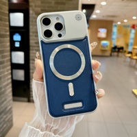 Étui en cuir magnétique antichoc mince de luxe de haute qualité avec poignée de téléphone au design mignon à paillettes pour modèle iPhone 15 Pro Max Plus