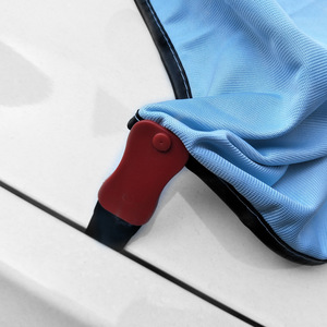 Car Wash Towel 40x30 Cm Microfiber Absorbent With Tire Crevice <b>Scraper</b> For Auto <b>Cleaning</b> - Product Image 3