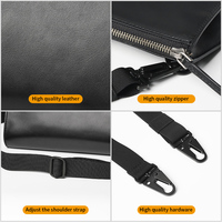 Sac à bandoulière en cuir véritable tendance de la mode Sac à bandoulière unique avec bandoulière en matériau PU imperméable à l'eau