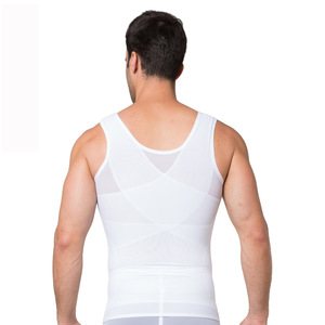 Chaleco Reductor de Abdomen para Hombre, Negro, Tela Delgada, Soporte de Cintura, Ropa Interior Moldeadora - Product Image 5