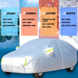 Housse de voiture imperméable personnalisée, protège le logo OEM, vente en gros d'usine, compatible avec tous les modèles de voitures. - Product Image 2