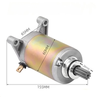 Démarreur de moto 12V 9 dents de haute qualité pour Suzuki EN125-3A EN150 GN125 GS125 OEM moteur électrique direct d'usine
