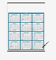 Calendriers muraux personnalisés avec logo, couverture annuelle 2026, cadeau promotionnel, vente en gros, feuilles imprimées à suspendre, 12 mois