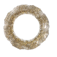Assiette de Présentation Transparente en Plastique à Décorer pour Mariage et Fêtes, Idéale pour Bricolage et Peinture Aérosol