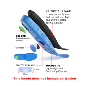 Semelles de suivi GPS professionnelles anti-perte avec emplacement caché <span class=keywords><strong>en</strong></span> gel PU pour la sécurité des enfants et des seniors - Product Image 3