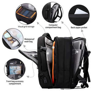 Mochila extensible de gran capacidad, bolsa de lona de viaje multifuncional, mochila húmeda y seca de separación, mochila informal para portátiles - Product Image 2