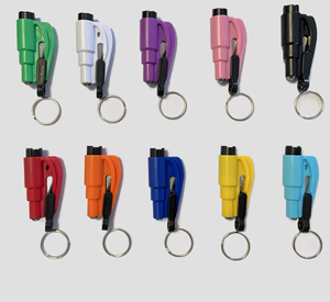 Marteau de sécurité en plastique Portable outil d'évacuation d'urgence brise-vitre multifonction avec coupe-ceinture de sécurité brise-verre de voiture - Product Image 3