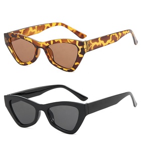 แว่นกันแดดทรงแคทอายกรอบพลาสติกสไตล์วินเทจแฟชั่นใหม่สำหรับผู้หญิง ดีไซน์เนอร์แบรนด์ดัง - Product Image 5