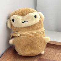 Dompet Koin Kawaii Tas Penyimpanan Earphone Mini Gantungan Kunci Hewan Kelinci Beruang Lucu Hadiah Ulang Tahun untuk Anak Perempuan dengan Resleting
