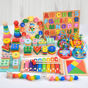 Tùy chỉnh gỗ Montessori Đồ chơi giáo dục học tập mầm non đào tạo bé vật liệu bằng gỗ cảm giác trò chơi hoặc hỗ trợ giảng dạy trẻ em CE - Product Image 4