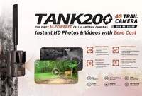 Caméras de chasse sans fil AI 4G solaires avec application cloud, mini piège photo, caméra de chasse