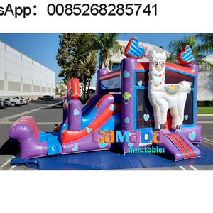 Comercial Casa de rebote al aire libre niño inflable castillo hinchable Combo gorila niños aire con tobogán - Product Image 5