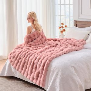 High Grade Carbon Fiber Rabbit Fur 6 <strong>Heating</strong> Setting Electric <strong>Blanket</strong>, <strong>Heating</strong> <strong>Blanket</strong>, Electric <strong>Throw</strong> Over <strong>Blanket</strong> - Product Image 1