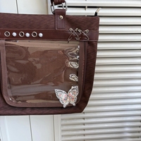 Présentoir d'épingles à bandoulière punk Y2k personnalisable pour la collection Anime et pochette cœur amovible sac gothique Ita