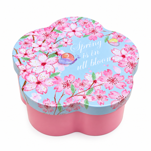 Boîte en métal en forme de fleur de prunier, qualité alimentaire, vide, personnalisable, pour emballage de bonbons et chocolats - Product Image 4