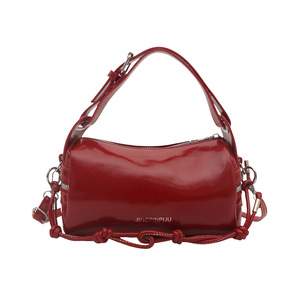 Bolso de Hombro Cruzado de Piel Sintética Brillante con Cierre de Cremallera, Estilo <span class=keywords><strong>Bowling</strong></span>, para Mujer, <span class=keywords><strong>Precio</strong></span> al por Mayor - Product Image 6