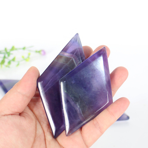 Tranches de Fluorite Naturelle Sculptées en Forme de Rhombus, Colorées et de Haute Qualité pour la Guérison (Vente en Gros) - Product Image 3