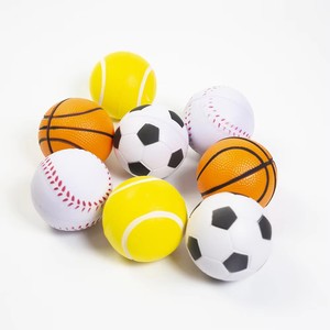 Penjualan terlaris lintas batas olahraga Haoxiang 4CM busa PU bola stres jaring basket sepak bola bisbol mainan anak-anak penghilang stres - Product Image 6
