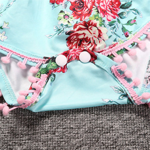 Vêtements pour enfants, combinaisons en coton, combinaisons mignonnes, body bébé, pyjama fleuri pour filles, vente en gros - Product Image 6