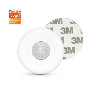Glomarket Human Detector Automation Wireless Tuya Smart Vibration Sensor With 360 Detection & 6m Range for Home Security <b>Alarm</b> S - Product Image 5