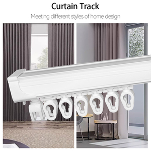 Iksun Manufacturer Hot Selling S Fold Curtain <b>Rail</b> Aluminium S Wave Fold Curtain Track - Product Image 4