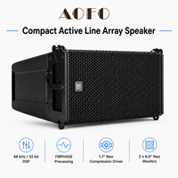 Système de sonorisation professionnel AOFO Mini HDL 6-A, ensemble de haut-parleurs actifs à ligne directe double de 6 pouces, 700 W, pour DJ et scène