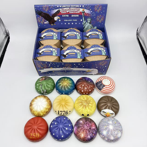 Set de Juguetes Blandos Patrióticos del 250 Aniversario de América 1776-2026, Antiestrés, Caja de Regalo, Artículos para Fiestas, PU - Product Image 3
