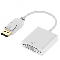   Adaptateur de câble DP vers DVI, convertisseur HD 1080p mâle vers femelle pour PC, ordinateur portable, moniteur HDTV, projecteur